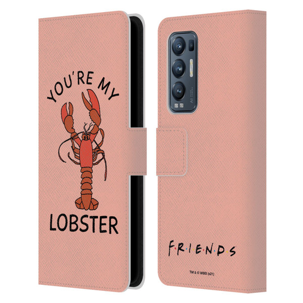 Friends TV Show Iconic Lobster Leather Book Wallet Case Cover For OPPO Find X3 Neo / Reno5 Pro+ 5G