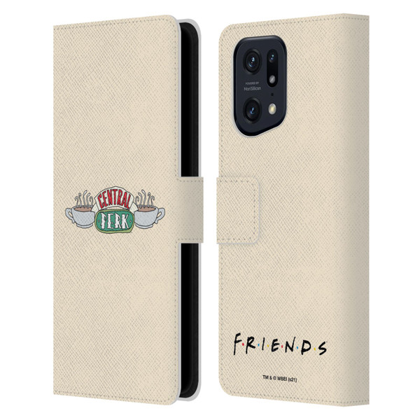 Friends TV Show Iconic Central Perk Leather Book Wallet Case Cover For OPPO Find X5 Pro