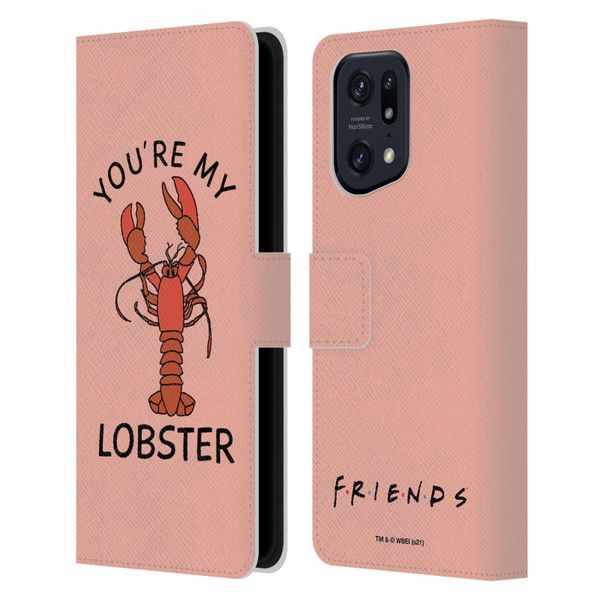 Friends TV Show Iconic Lobster Leather Book Wallet Case Cover For OPPO Find X5 Pro