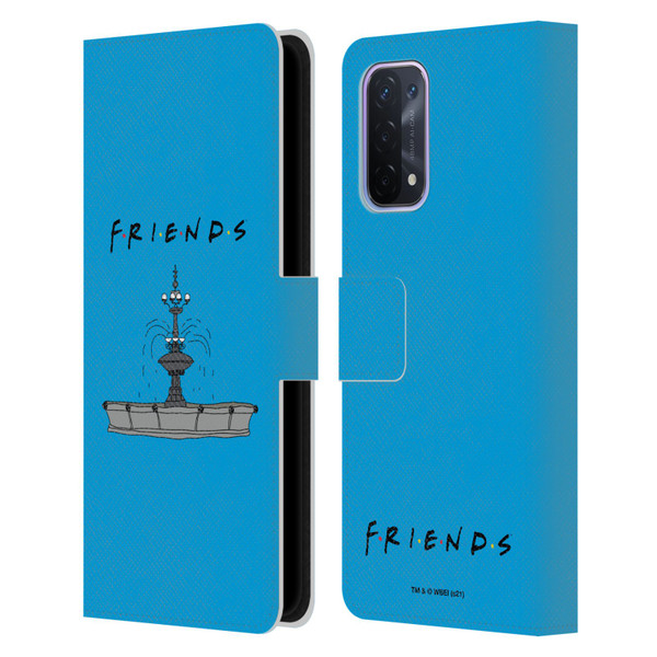 Friends TV Show Iconic Fountain Leather Book Wallet Case Cover For OPPO A54 5G