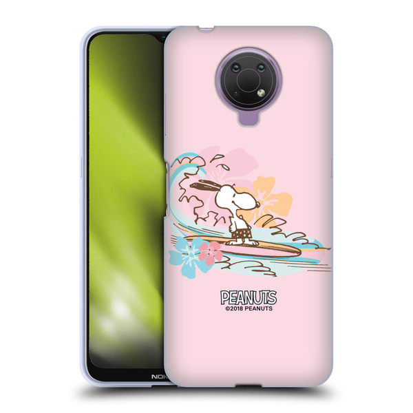Peanuts Beach Snoopy Surf Soft Gel Case for Nokia G10