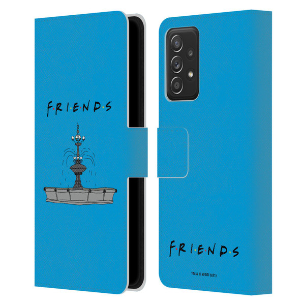 Friends TV Show Iconic Fountain Leather Book Wallet Case Cover For Samsung Galaxy A53 5G (2022)