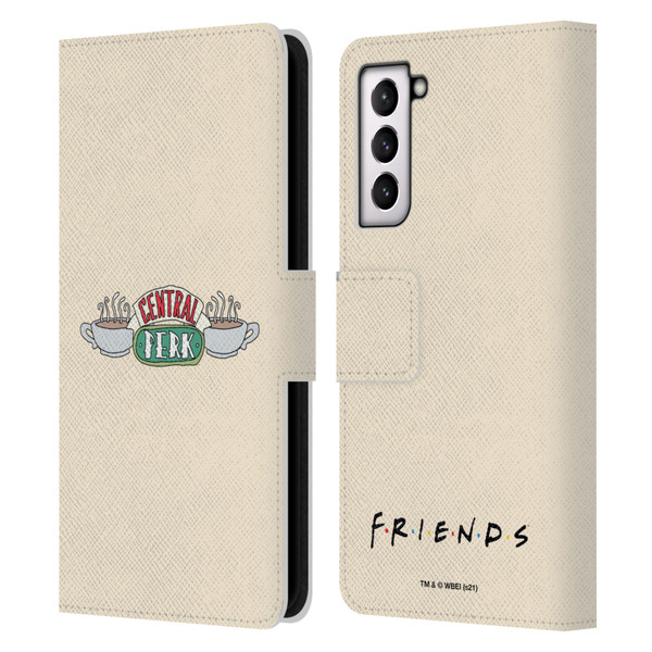 Friends TV Show Iconic Central Perk Leather Book Wallet Case Cover For Samsung Galaxy S21 5G