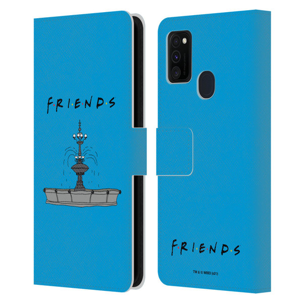 Friends TV Show Iconic Fountain Leather Book Wallet Case Cover For Samsung Galaxy M30s (2019)/M21 (2020)