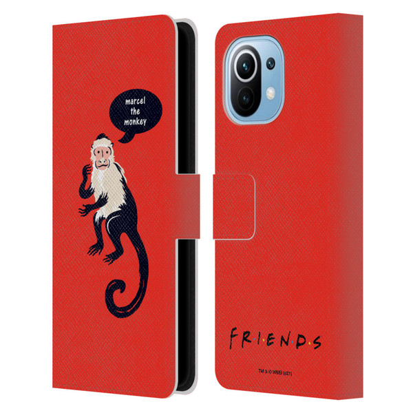 Friends TV Show Iconic Marcel The Monkey Leather Book Wallet Case Cover For Xiaomi Mi 11