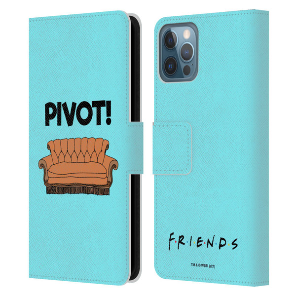Friends TV Show Quotes Pivot Leather Book Wallet Case Cover For Apple iPhone 12 / iPhone 12 Pro