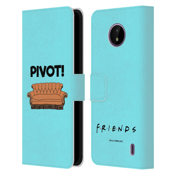 Friends TV Show Quotes Pivot Leather Book Wallet Case Cover For Nokia C10 / C20