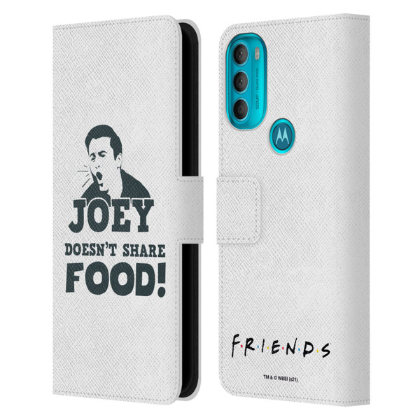 Friends TV Show Quotes Joey Food Leather Book Wallet Case Cover For Motorola Moto G71 5G