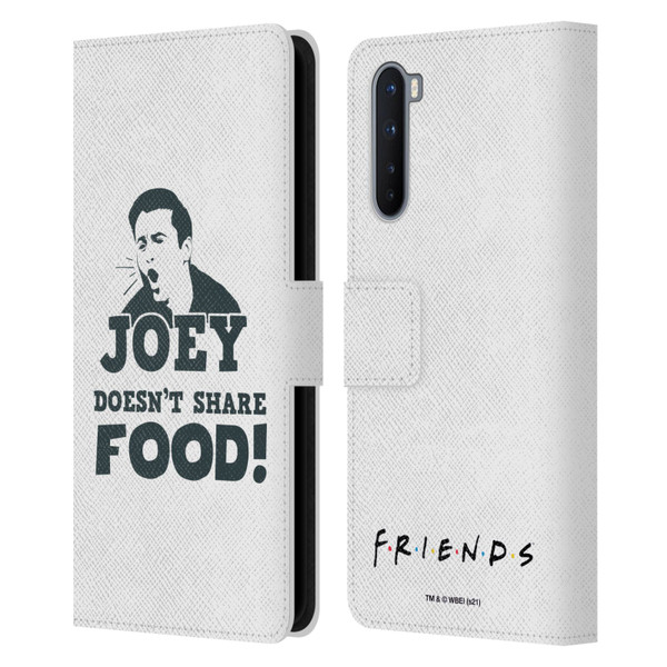 Friends TV Show Quotes Joey Food Leather Book Wallet Case Cover For OnePlus Nord 5G