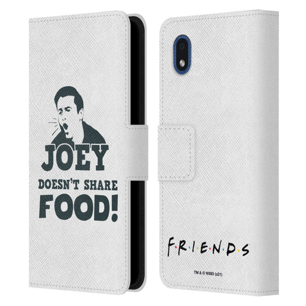 Friends TV Show Quotes Joey Food Leather Book Wallet Case Cover For Samsung Galaxy A01 Core (2020)
