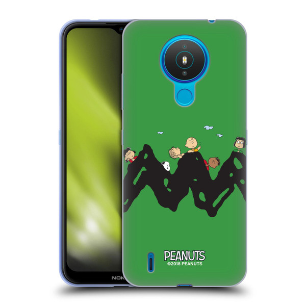 Peanuts Characters Group Soft Gel Case for Nokia 1.4