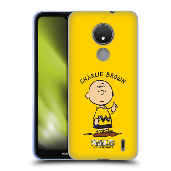 Peanuts Characters Charlie Brown Soft Gel Case for Nokia C21
