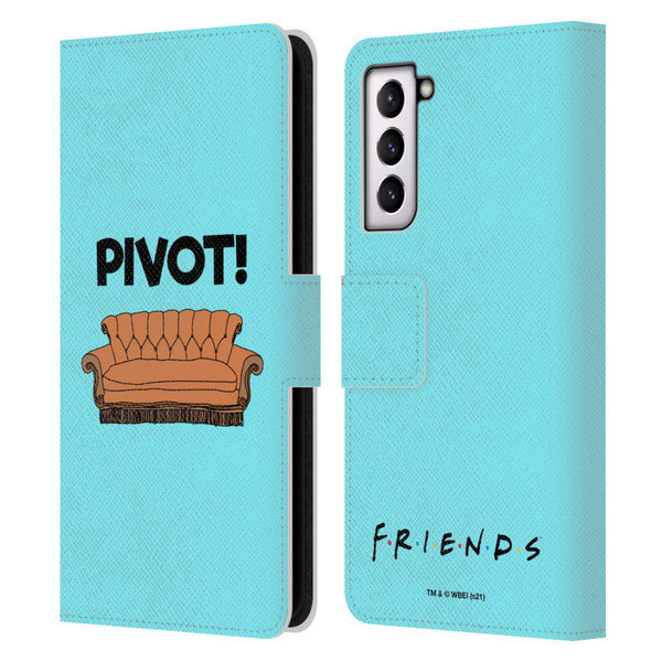 Friends TV Show Quotes Pivot Leather Book Wallet Case Cover For Samsung Galaxy S21 5G