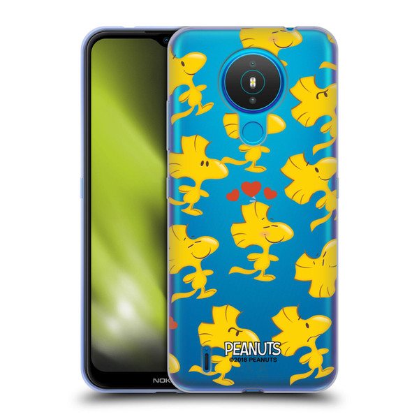 Peanuts Character Patterns Woodstock Soft Gel Case for Nokia 1.4