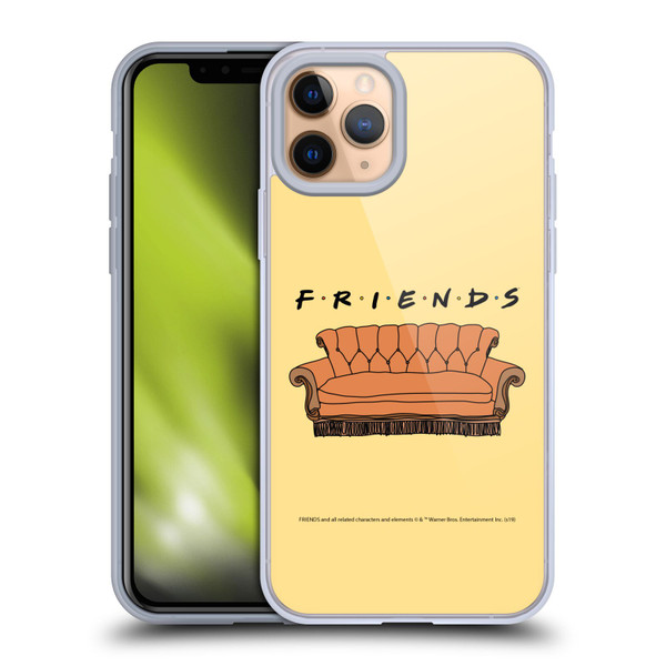 Friends TV Show Iconic Couch Soft Gel Case for Apple iPhone 11 Pro & MagSafe