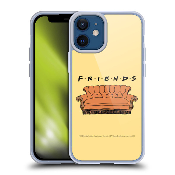 Friends TV Show Iconic Couch Soft Gel Case for Apple iPhone 12 Mini & MagSafe