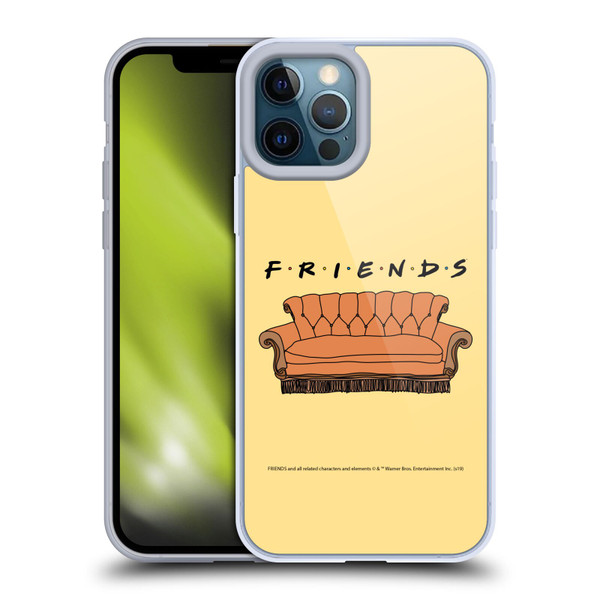 Friends TV Show Iconic Couch Soft Gel Case for Apple iPhone 12 Pro Max & MagSafe