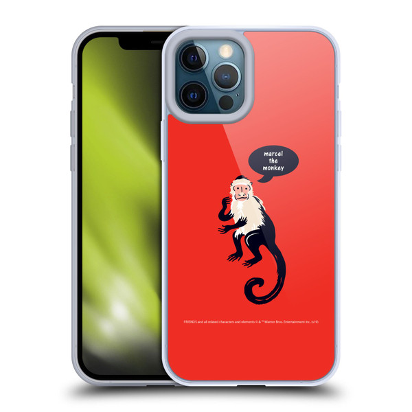 Friends TV Show Iconic Marcel The Monkey Soft Gel Case for Apple iPhone 12 Pro Max & MagSafe