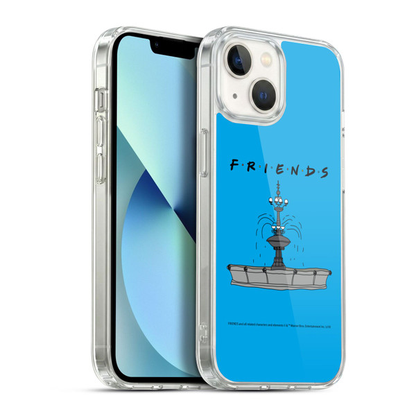 Friends TV Show Iconic Fountain Soft Gel Case for Apple iPhone 13