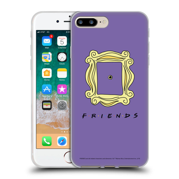 Friends TV Show Iconic Peephole Frame Soft Gel Case for Apple iPhone 7 Plus / iPhone 8 Plus