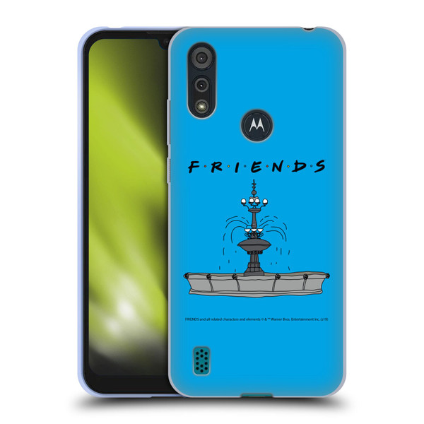 Friends TV Show Iconic Fountain Soft Gel Case for Motorola Moto E6s (2020)