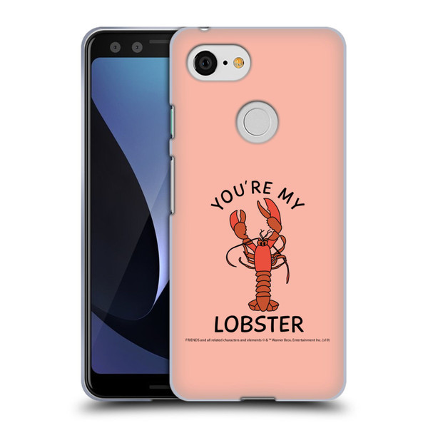 Friends TV Show Iconic Lobster Soft Gel Case for Google Pixel 3