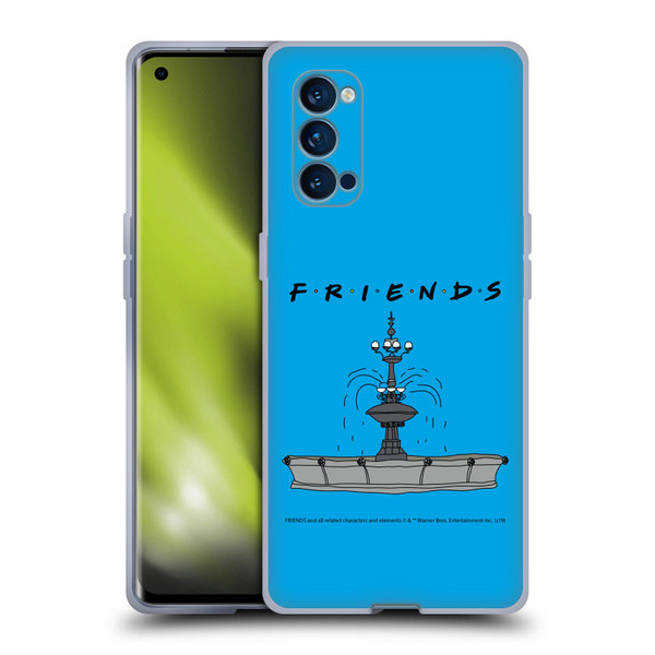 Friends TV Show Iconic Fountain Soft Gel Case for OPPO Reno 4 Pro 5G