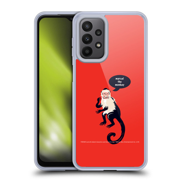 Friends TV Show Iconic Marcel The Monkey Soft Gel Case for Samsung Galaxy A23 / 5G (2022)