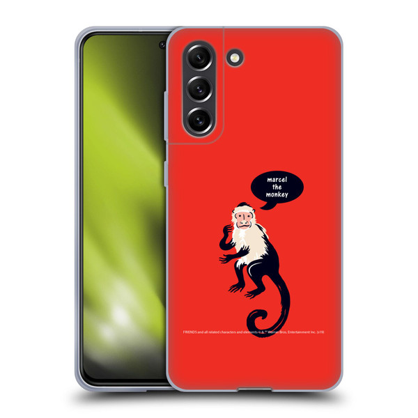 Friends TV Show Iconic Marcel The Monkey Soft Gel Case for Samsung Galaxy S21 FE 5G