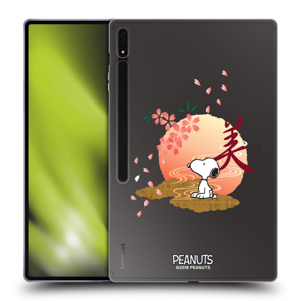 Peanuts Oriental Snoopy Sakura Soft Gel Case for Samsung Galaxy Tab S8 Ultra