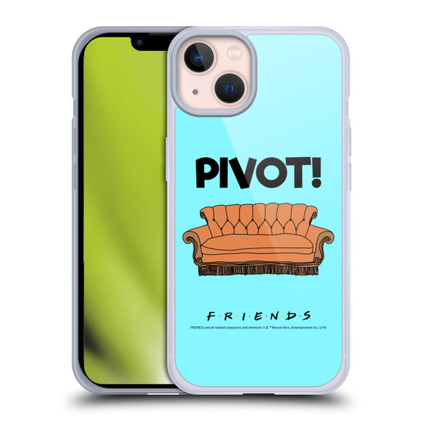 Friends TV Show Quotes Pivot Soft Gel Case for Apple iPhone 13