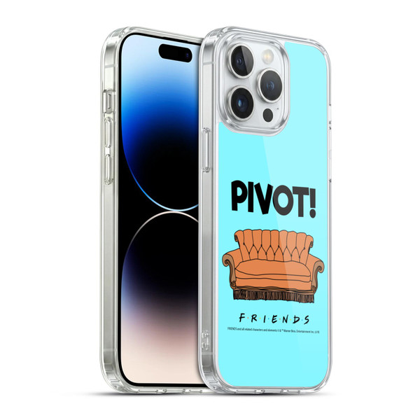 Friends TV Show Quotes Pivot Soft Gel Case for Apple iPhone 14 Pro Max & MagSafe