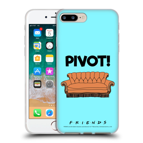 Friends TV Show Quotes Pivot Soft Gel Case for Apple iPhone 7 Plus / iPhone 8 Plus
