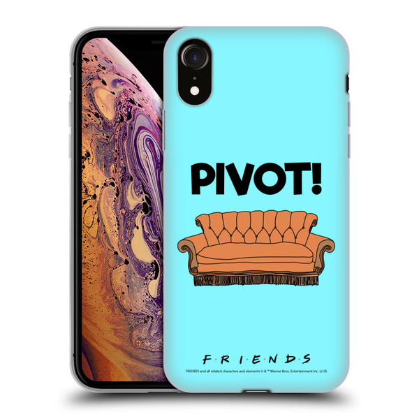 Friends TV Show Quotes Pivot Soft Gel Case for Apple iPhone XR