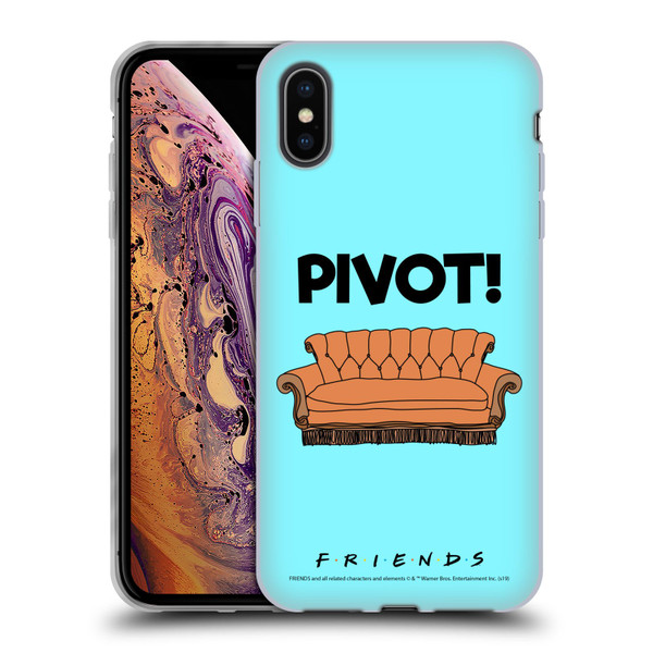Friends TV Show Quotes Pivot Soft Gel Case for Apple iPhone XS Max
