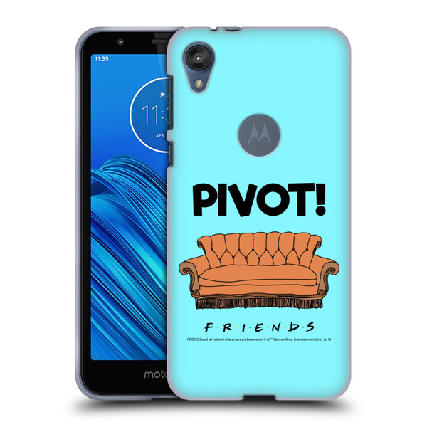 Friends TV Show Quotes Pivot Soft Gel Case for Motorola Moto E6