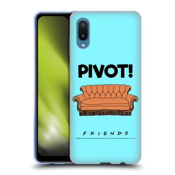 Friends TV Show Quotes Pivot Soft Gel Case for Samsung Galaxy A02/M02 (2021)