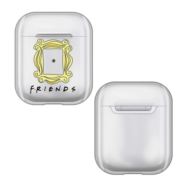 Friends TV Show Assorted Art Peephole Frame Clear Hard Crystal Cover Case for Apple AirPods 1 1st Gen / 2 2nd Gen Charging Case