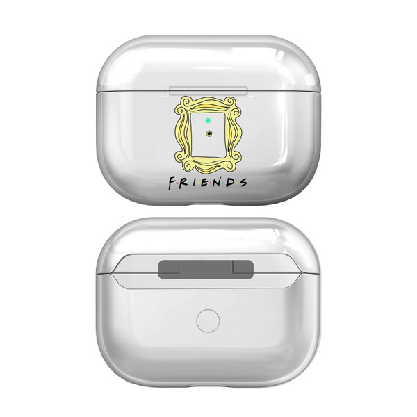 Friends TV Show Assorted Art Peephole Frame Clear Hard Crystal Cover Case for Apple AirPods Pro Charging Case