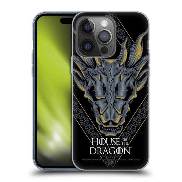 House Of The Dragon: Television Series Graphics Dragon Head Soft Gel Case for Apple iPhone 14 Pro