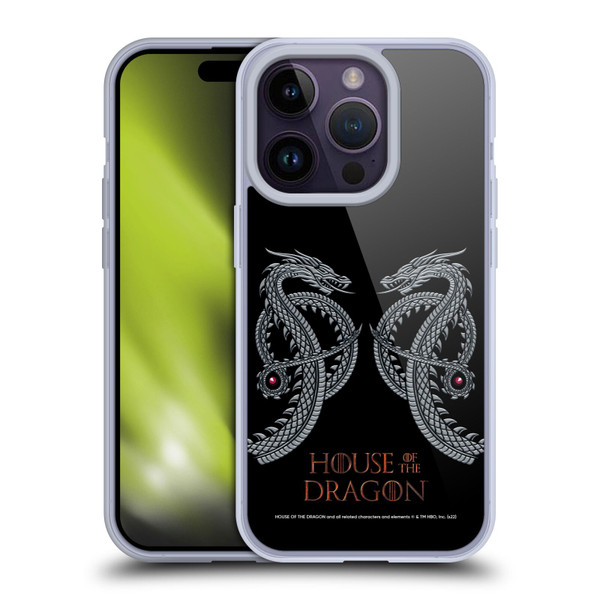 House Of The Dragon: Television Series Graphics Dragon Soft Gel Case for Apple iPhone 14 Pro