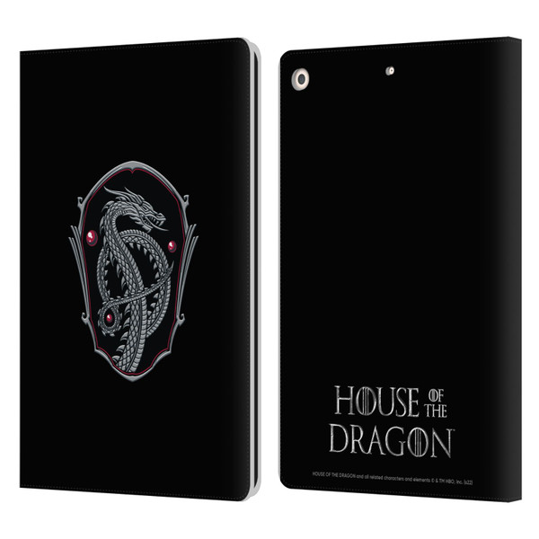 House Of The Dragon: Television Series Graphics Dragon Badge Leather Book Wallet Case Cover For Apple iPad 10.2 2019/2020/2021