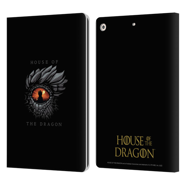 House Of The Dragon: Television Series Graphics Dragon Eye Leather Book Wallet Case Cover For Apple iPad 10.2 2019/2020/2021