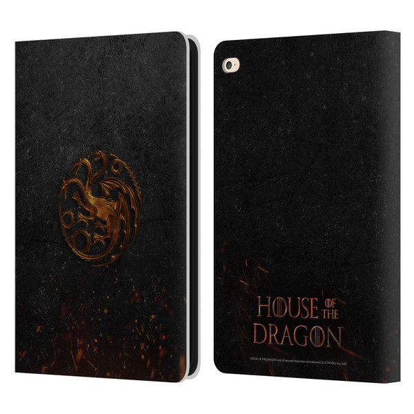 House Of The Dragon: Television Series Graphics Targaryen Emblem Leather Book Wallet Case Cover For Apple iPad Air 2 (2014)