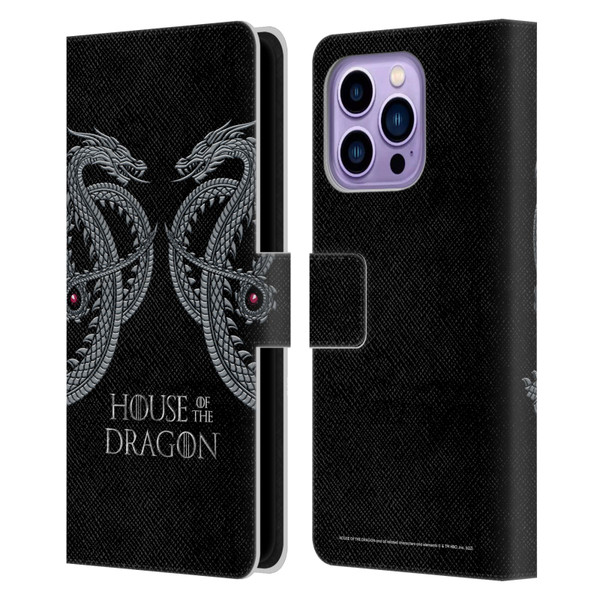 House Of The Dragon: Television Series Graphics Dragon Leather Book Wallet Case Cover For Apple iPhone 14 Pro Max