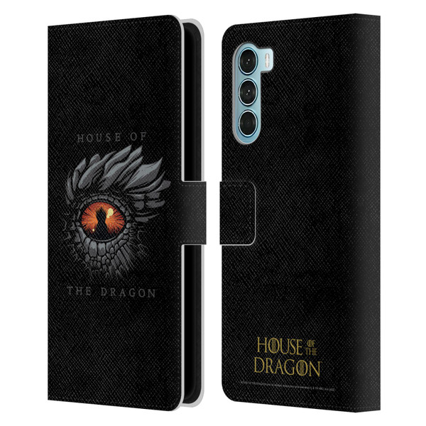 House Of The Dragon: Television Series Graphics Dragon Eye Leather Book Wallet Case Cover For Motorola Edge S30 / Moto G200 5G