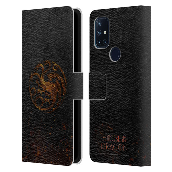 House Of The Dragon: Television Series Graphics Targaryen Emblem Leather Book Wallet Case Cover For OnePlus Nord N10 5G
