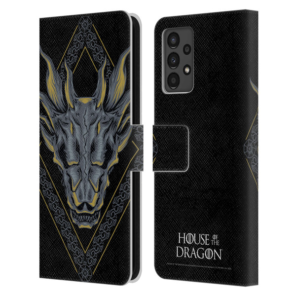 House Of The Dragon: Television Series Graphics Dragon Head Leather Book Wallet Case Cover For Samsung Galaxy A13 (2022)