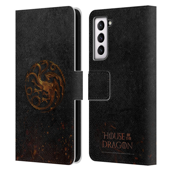 House Of The Dragon: Television Series Graphics Targaryen Emblem Leather Book Wallet Case Cover For Samsung Galaxy S21 5G