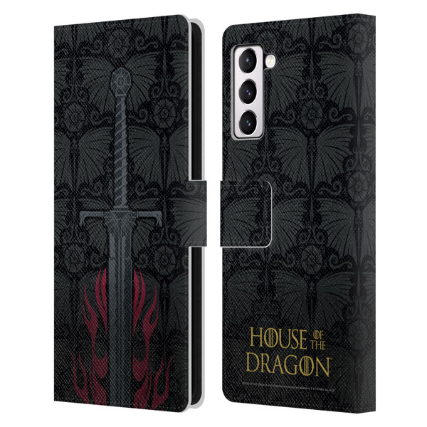 House Of The Dragon: Television Series Graphics Sword Leather Book Wallet Case Cover For Samsung Galaxy S21+ 5G